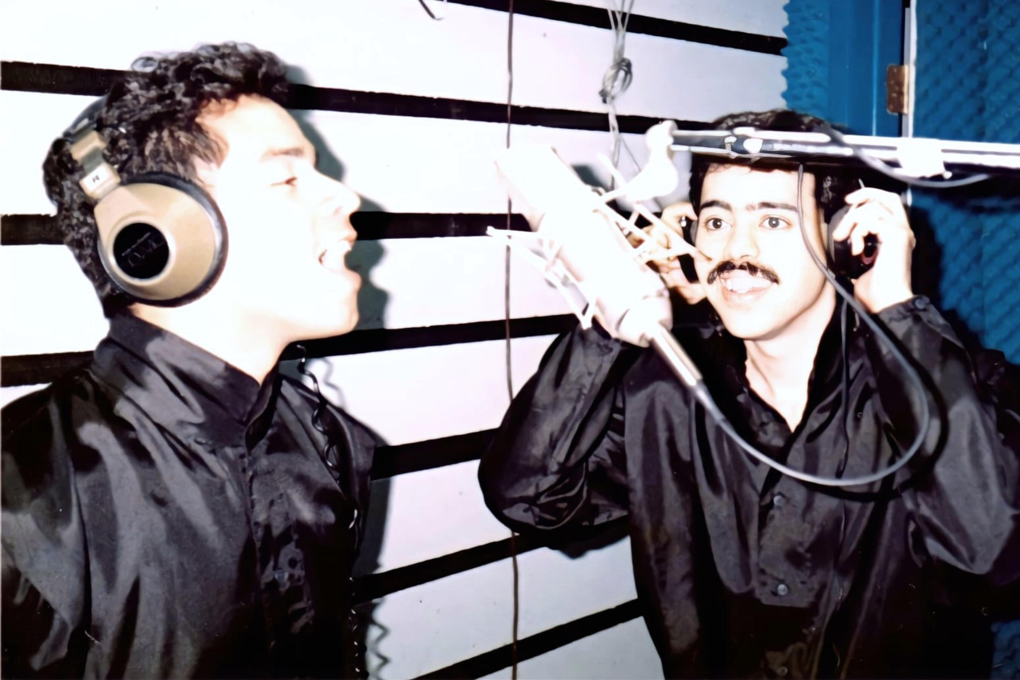 Kiki and Rodney in the studio 1989 Kiki and Rodney in the studio 1989